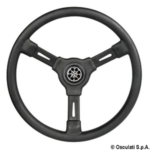 3-spoke steering wheel black 355 mm